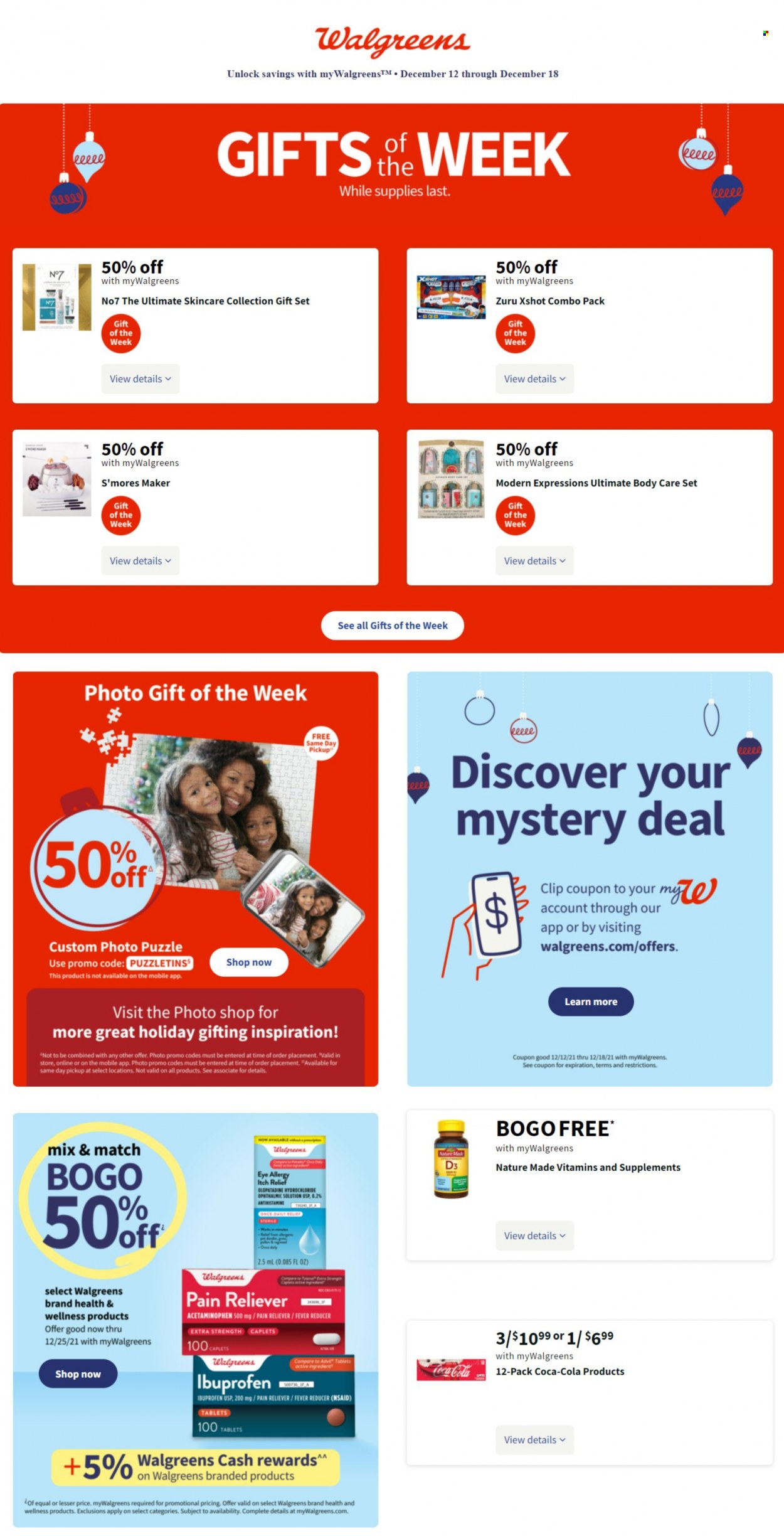 Walgreens ad - 12/12/2021 - 12/18/2021. Page 1