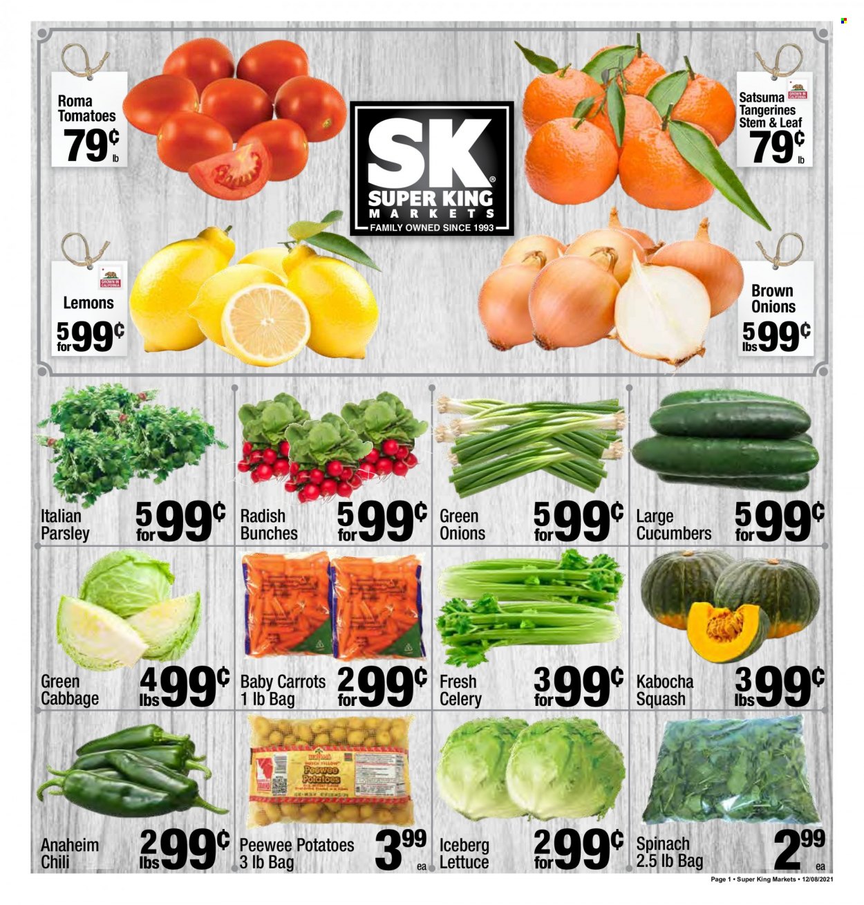 Super King Markets ad - 12/08/2021 - 12/14/2021. Page 1