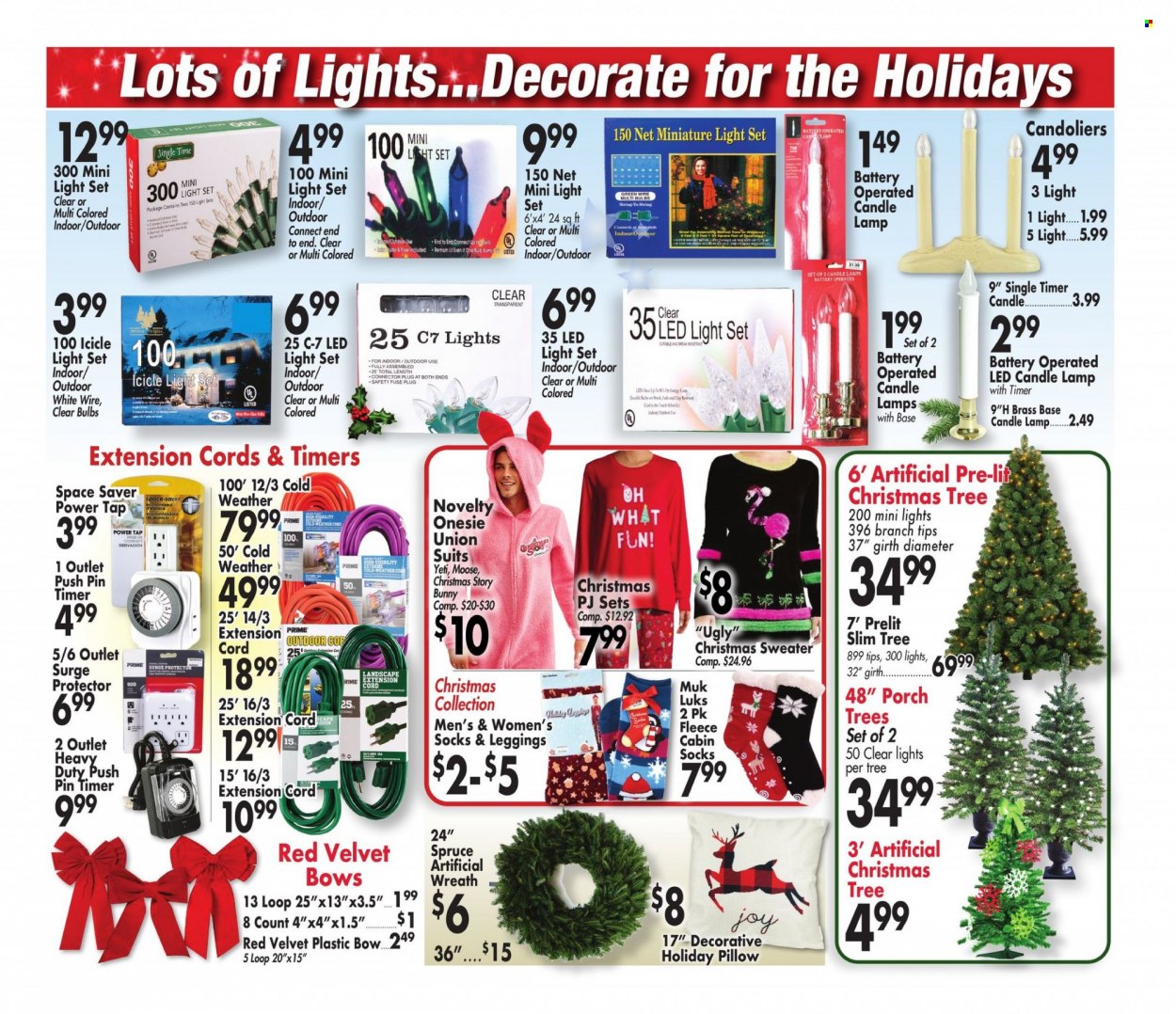 thumbnail - Ocean State Job Lot Flyer - 12/09/2021 - 12/15/2021 - Sales products - UglyDolls, pin, deco strips, candle, bulb, pillow, wreath, christmas tree, icicle light, sweater, leggings, socks, candle lamp, lamp, LED light, light set, extension cord. Page 16.