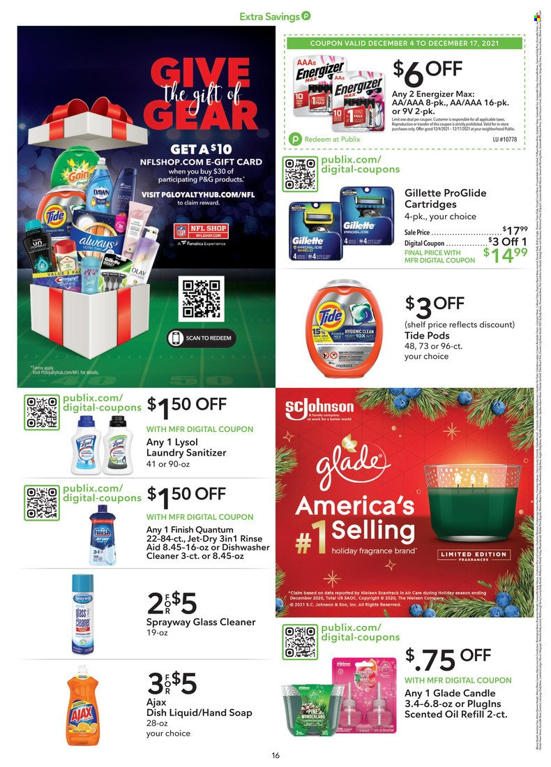 Publix ad - 12/04/2021 - 12/17/2021. Page 16