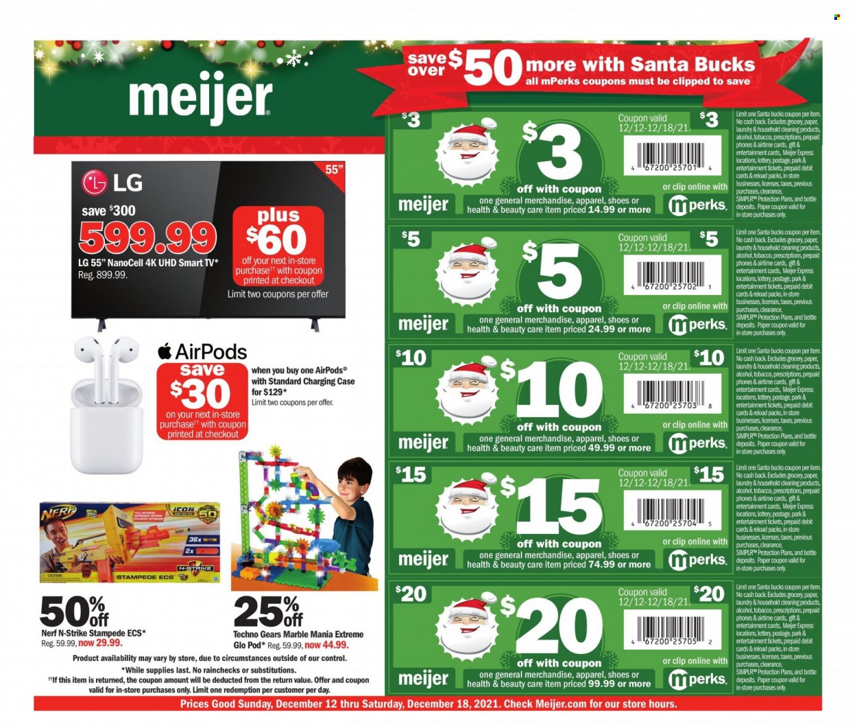 Meijer ad - 12/12/2021 - 12/18/2021. Page 1