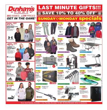 Dunham's Sports Flyer - 12/11/2021 - 12/16/2021.