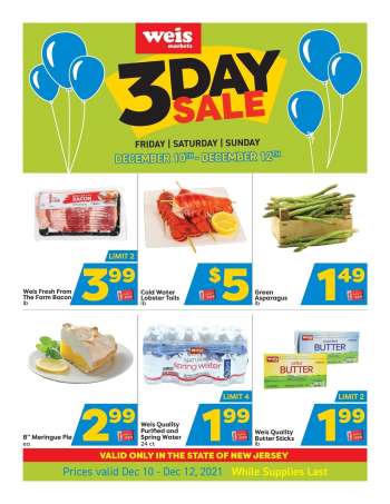 Weis Flyer - 12/10/2021 - 12/12/2021.