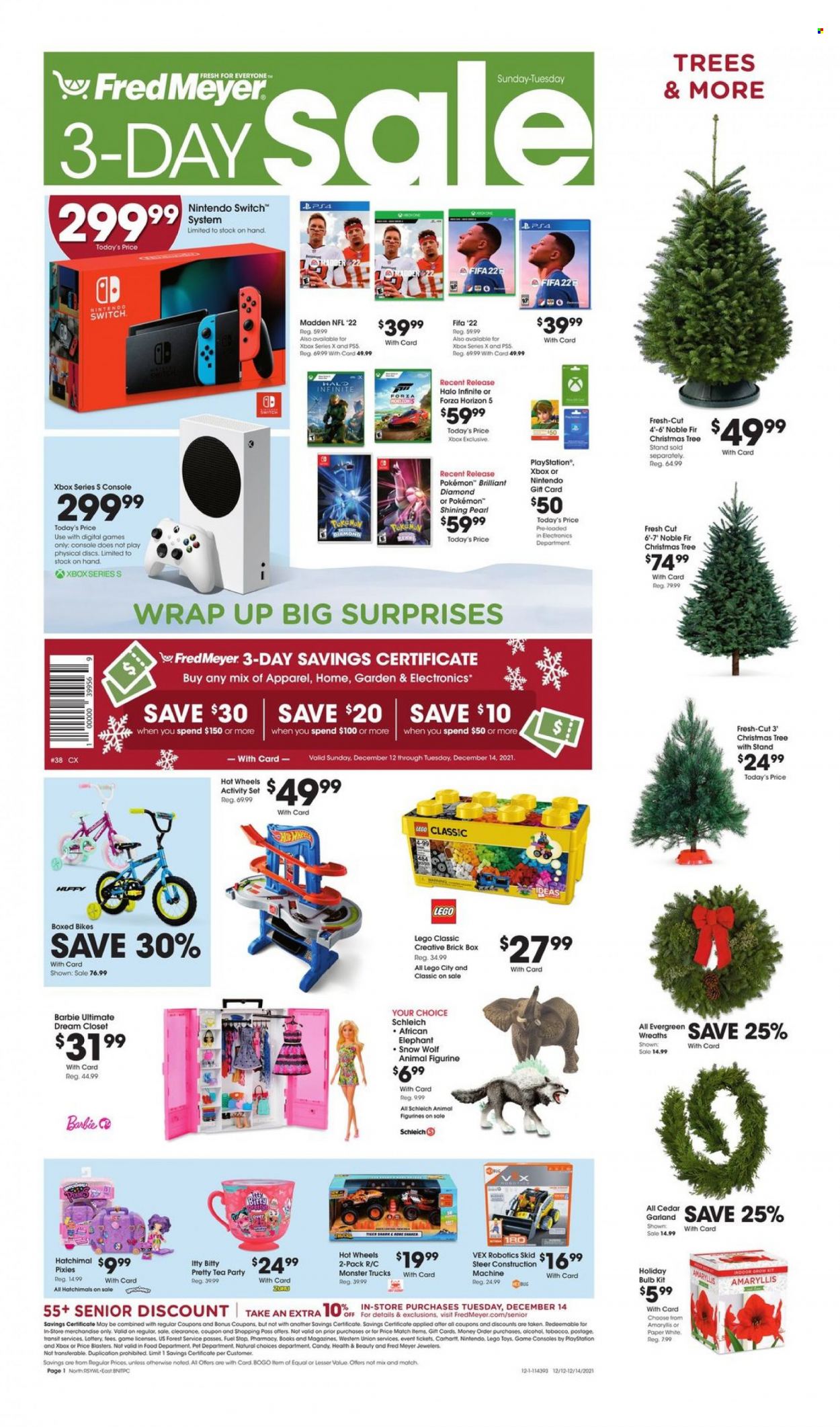 Fred Meyer ad - 12/12/2021 - 12/14/2021. Page 1