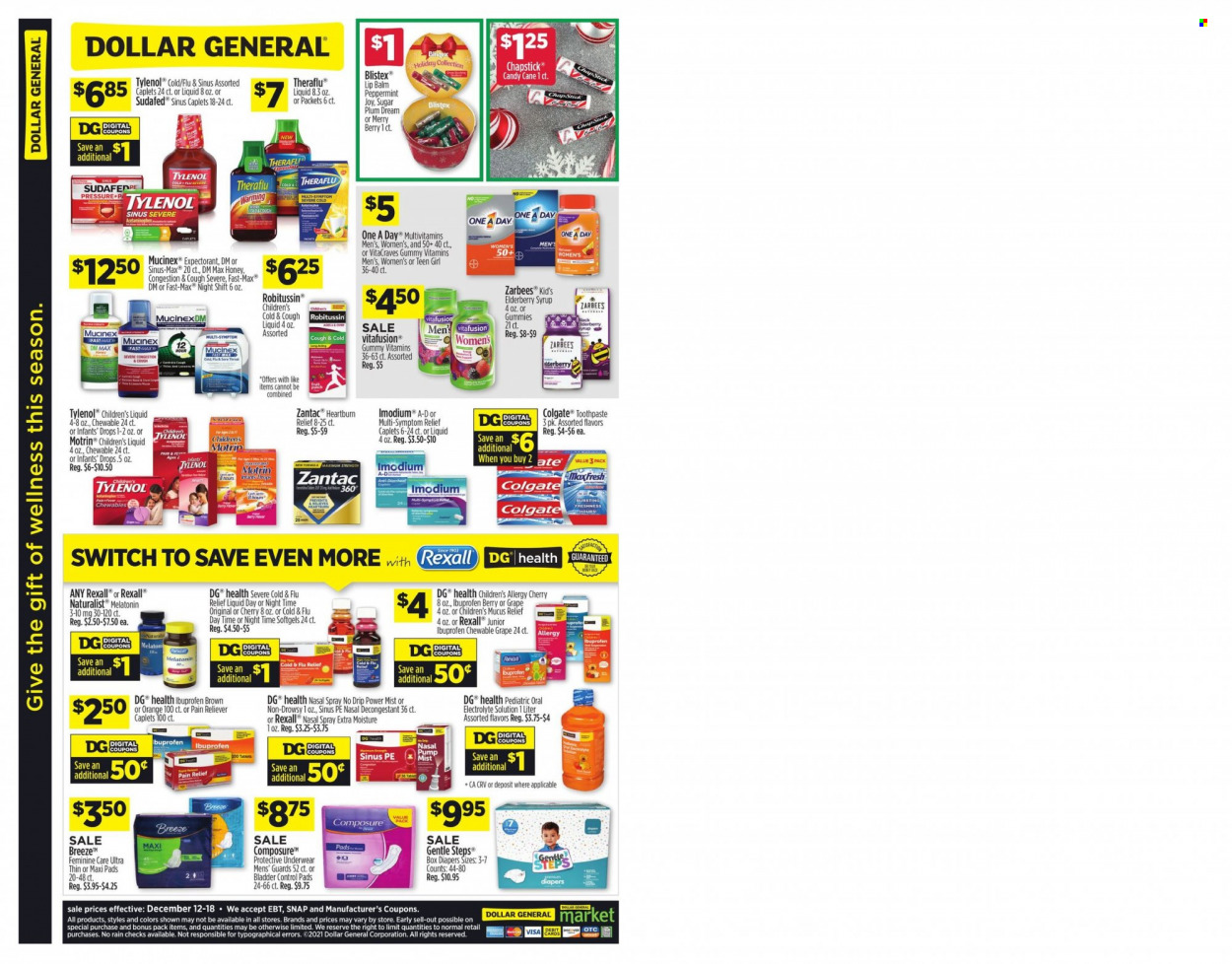 Dollar General ad - 12/12/2021 - 12/18/2021. Page 11