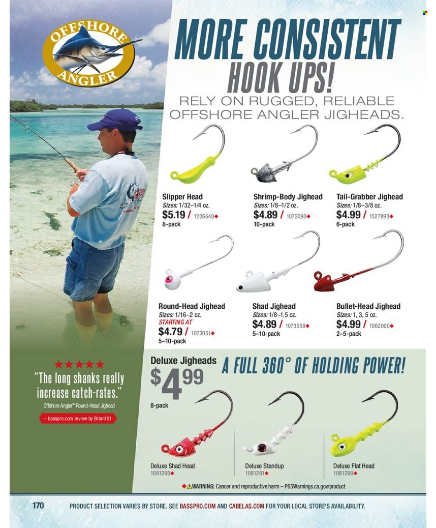 thumbnail - Bass Pro Shops Flyer - Sales products - slippers. Page 170.