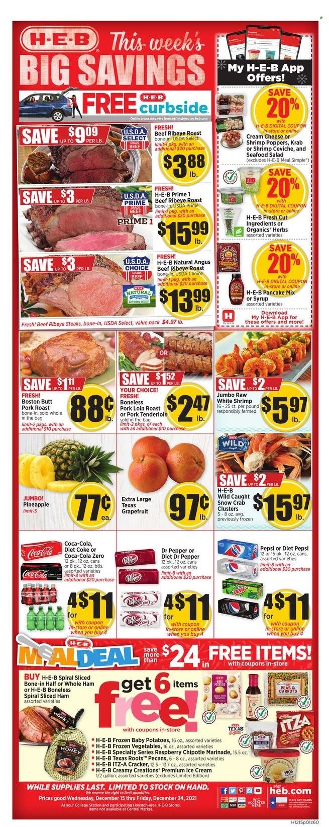 H-E-B ad - 12/15/2021 - 12/24/2021. Page 1