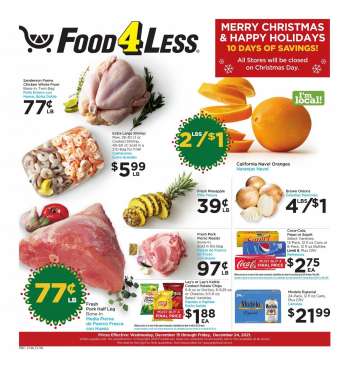 Food 4 Less Flyer - 12/15/2021 - 12/24/2021.