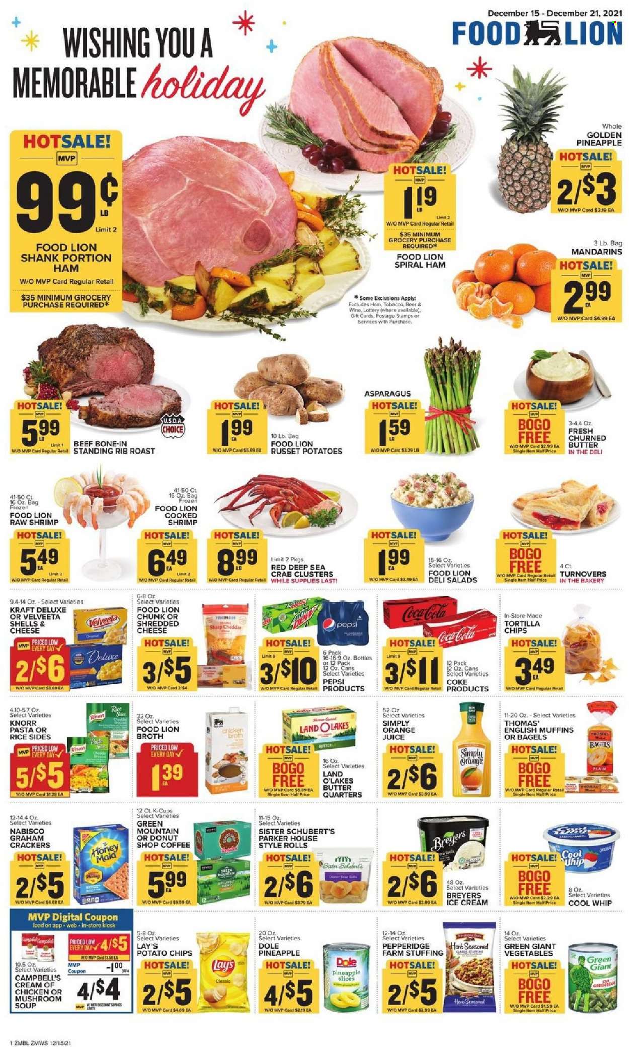 Food Lion ad - 12/15/2021 - 12/21/2021. Page 1