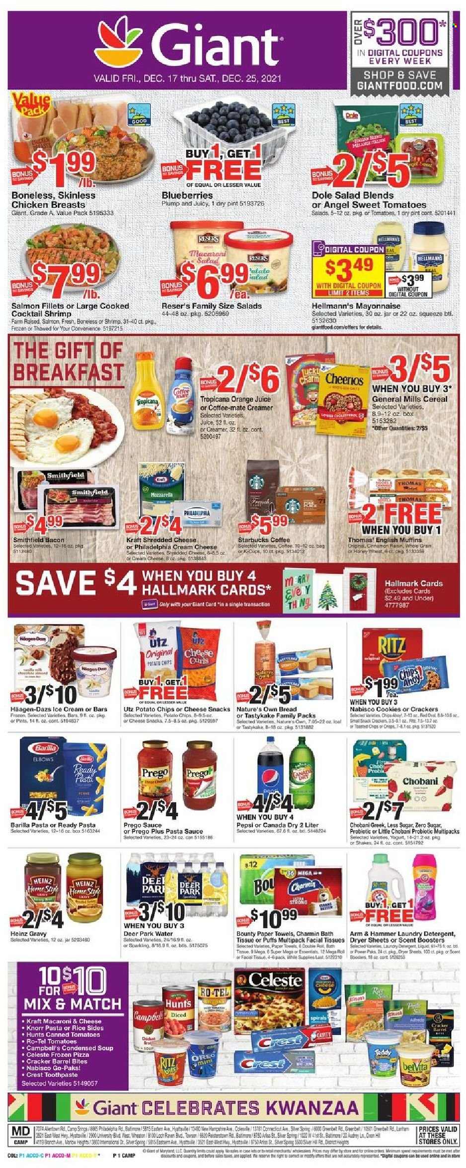 Giant Food ad - 12/17/2021 - 12/25/2021. Page 1