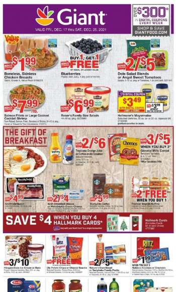 Giant Food Flyer - 12/17/2021 - 12/25/2021.