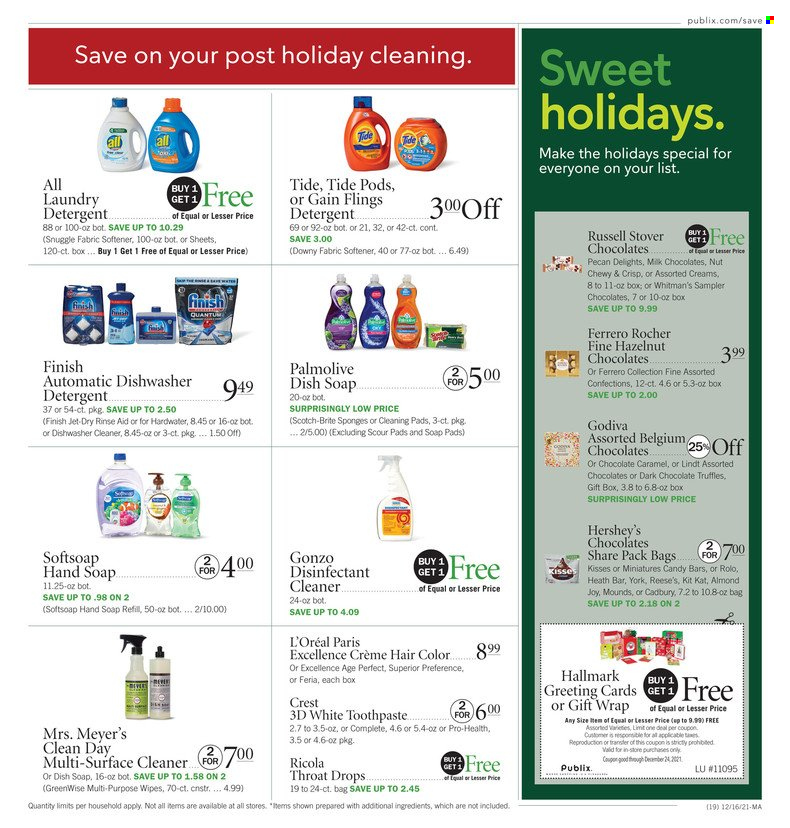 Publix ad - 12/16/2021 - 12/24/2021. Page 19