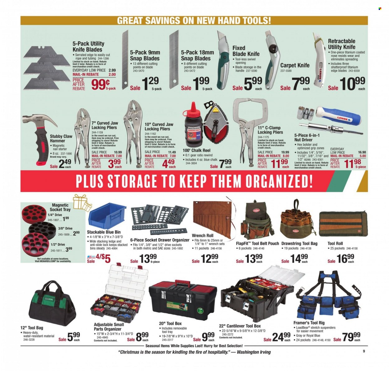 Menards ad - 12/17/2021 - 12/24/2021. Page 11