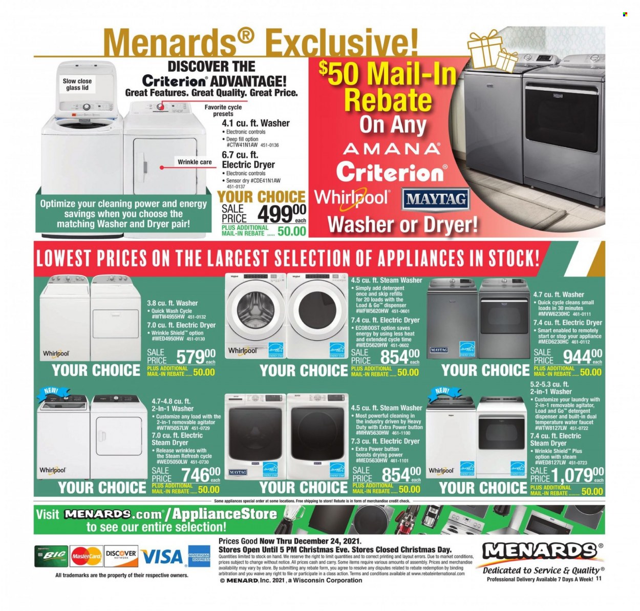 Menards ad - 12/17/2021 - 12/24/2021. Page 14