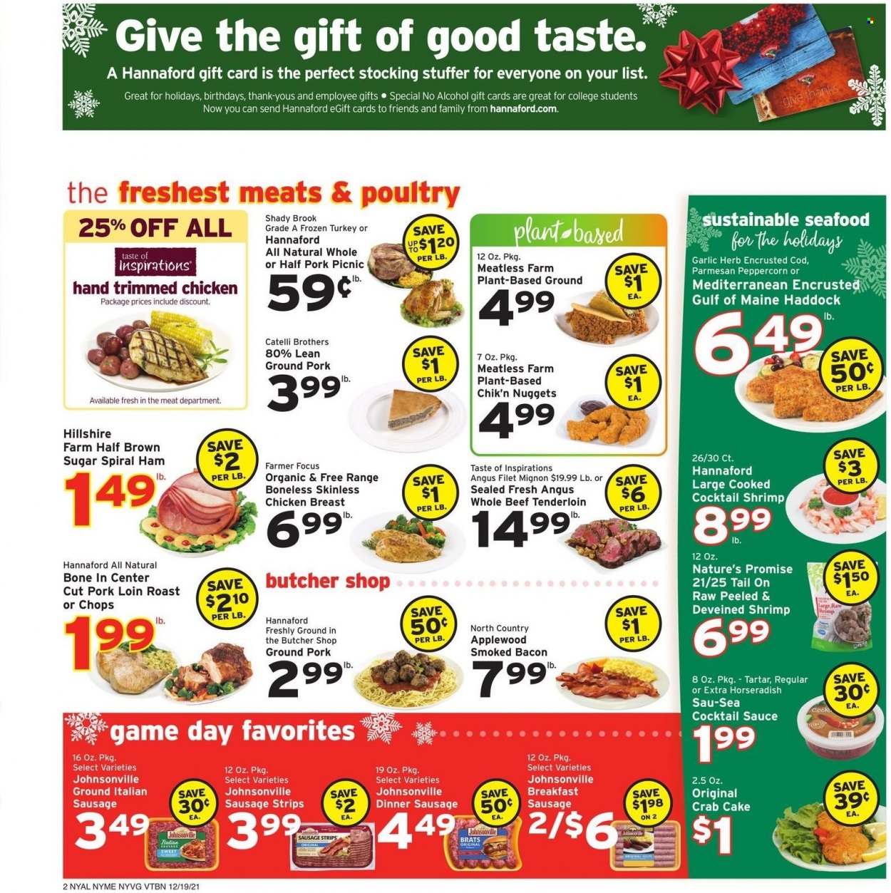 Hannaford ad - 12/19/2021 - 12/25/2021. Page 2
