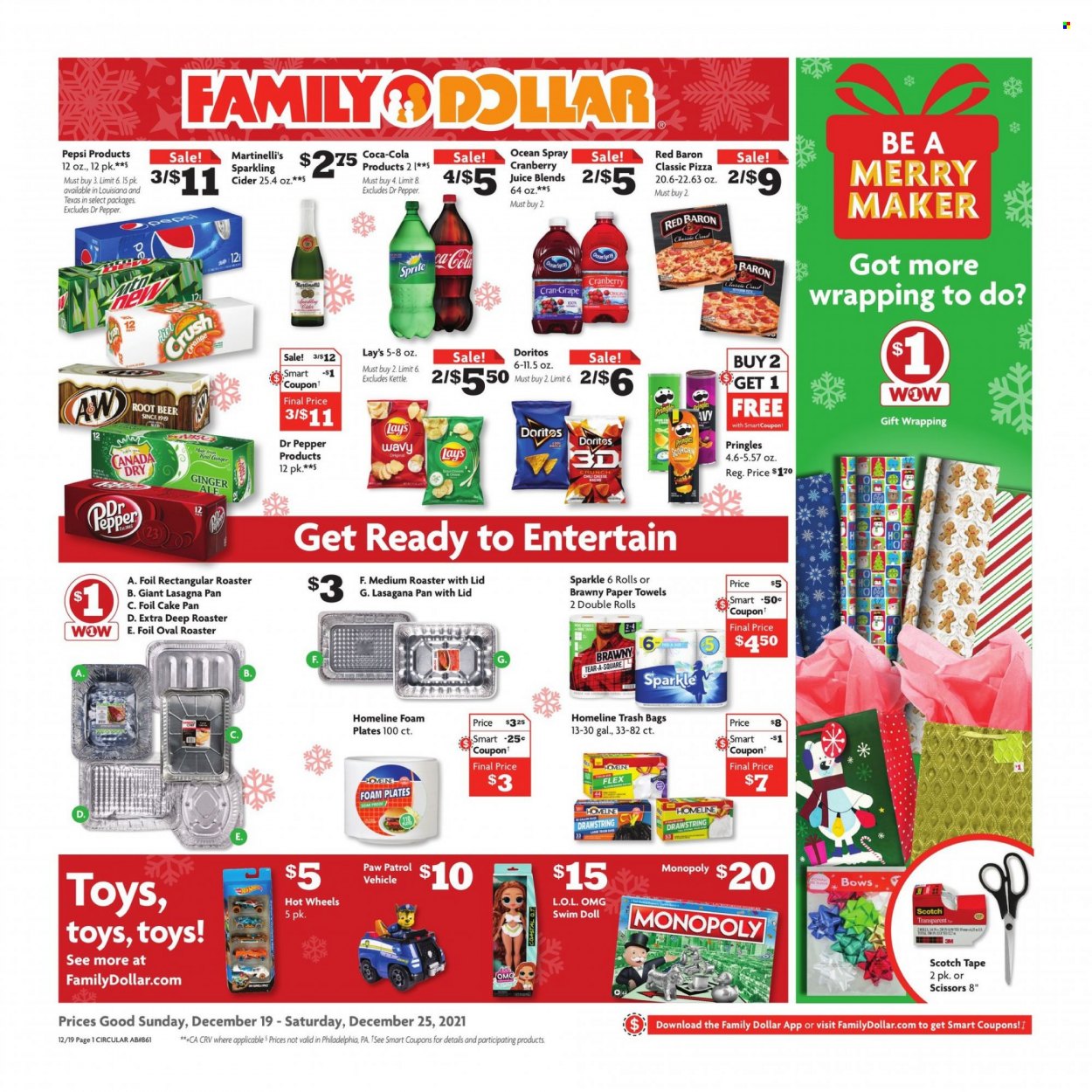Family Dollar ad - 12/19/2021 - 12/25/2021. Page 1