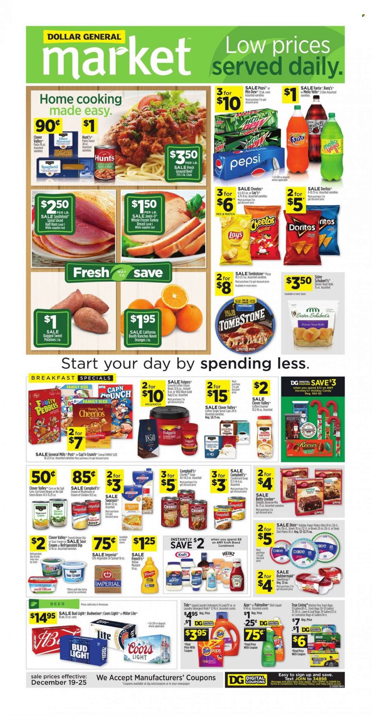 Dollar General ad - 12/19/2021 - 12/25/2021. Page 1