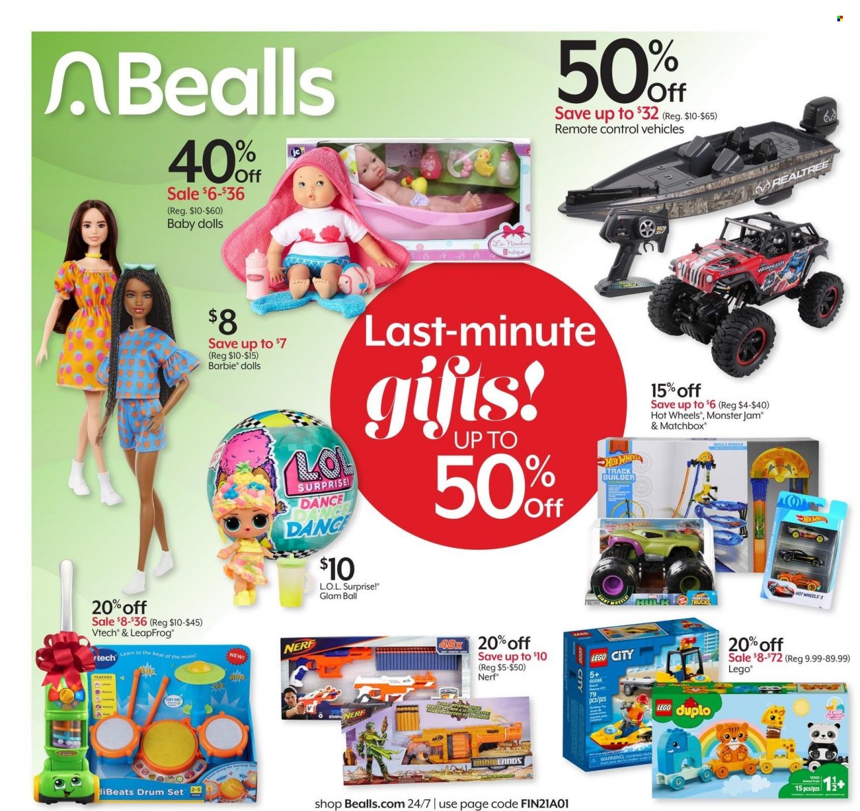 thumbnail - Bealls Florida Flyer - 12/22/2021 - 12/24/2021 - Sales products - Barbie. Page 1.