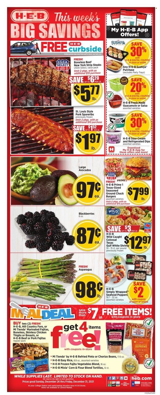 H-E-B ad - 12/26/2021 - 12/31/2021. Page 1