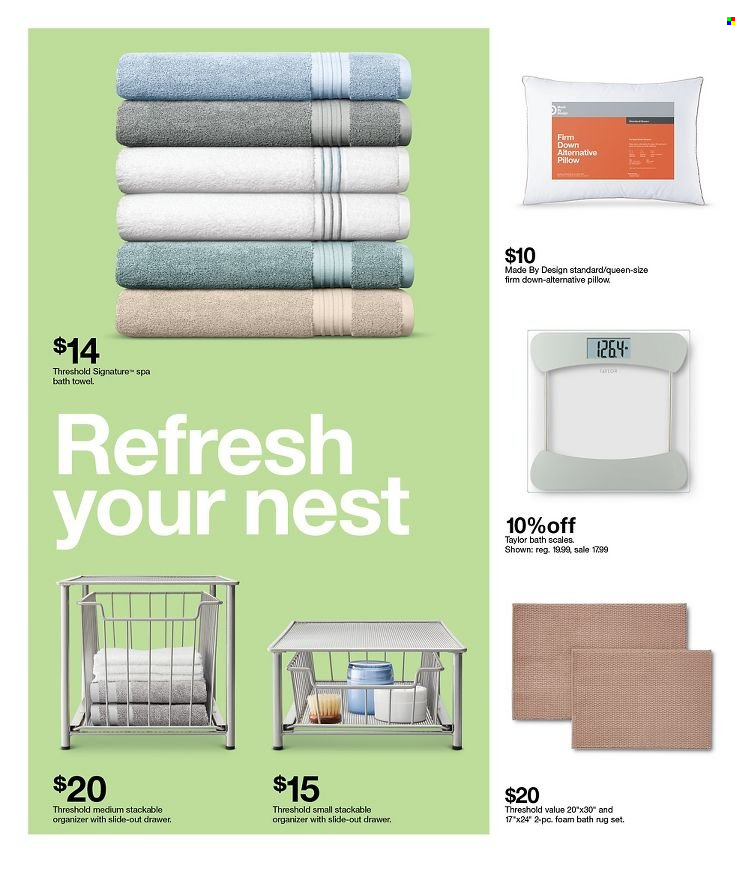 thumbnail - Target Flyer - 12/26/2021 - 01/01/2022 - Sales products - bath foam, pillow, bath towel, towel. Page 5.