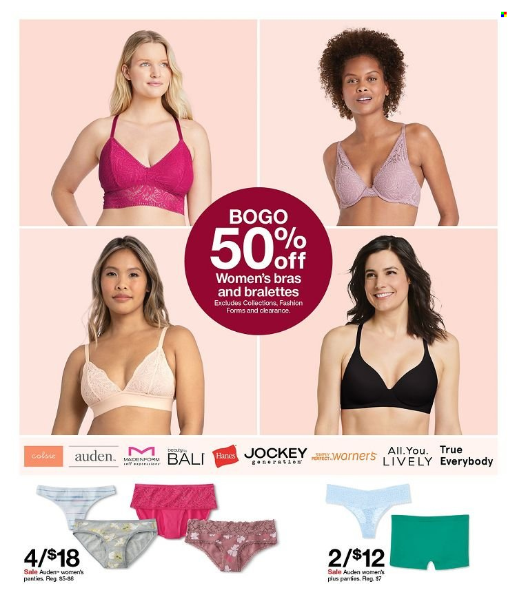 thumbnail - Target Flyer - 12/26/2021 - 01/01/2022 - Sales products - bra, panties. Page 6.