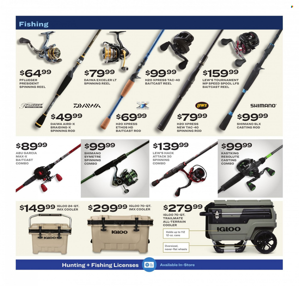thumbnail - Academy Sports + Outdoors Flyer - 12/26/2021 - 01/02/2022 - Sales products - Shimano, baitcast reel, reel, spinning reel, fishing rod, DAIWA. Page 6.