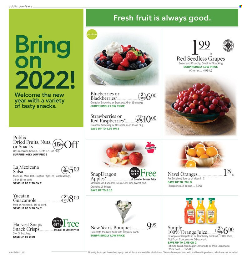 Publix ad - 12/26/2021 - 01/01/2022. Page 6