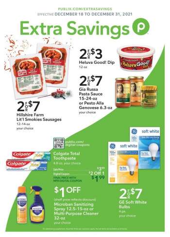 Publix Flyer - 12/18/2021 - 12/31/2021.