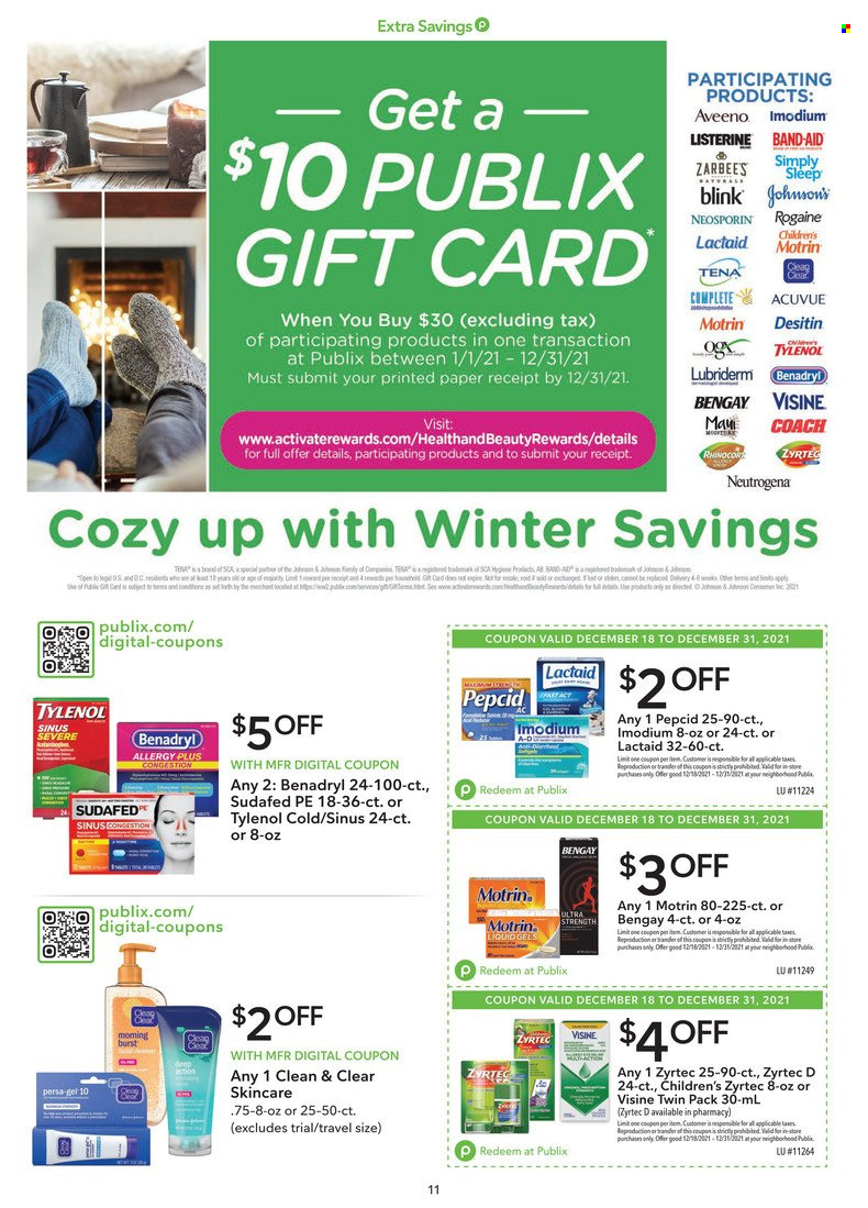 Publix ad - 12/18/2021 - 12/31/2021. Page 11