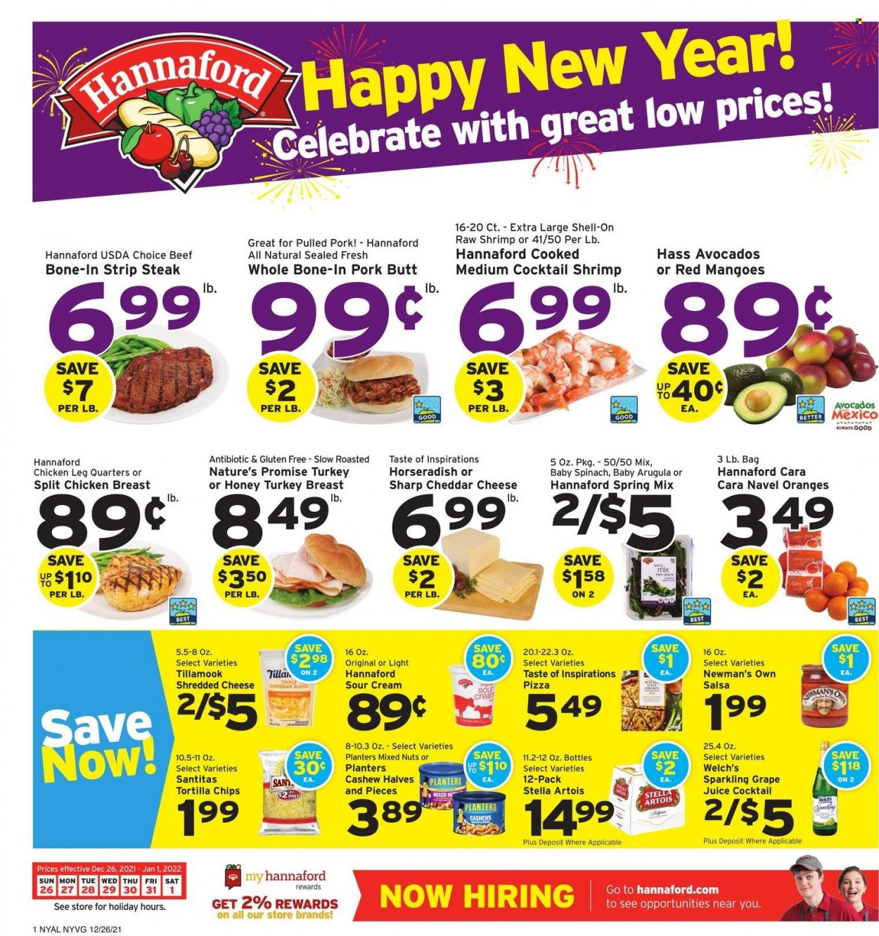 Hannaford ad - 12/26/2021 - 01/01/2022. Page 1