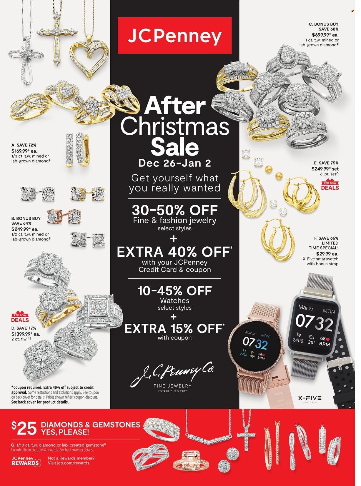 thumbnail - JCPenney Flyer - 12/26/2021 - 01/02/2022 - Sales products - jewelry. Page 1.