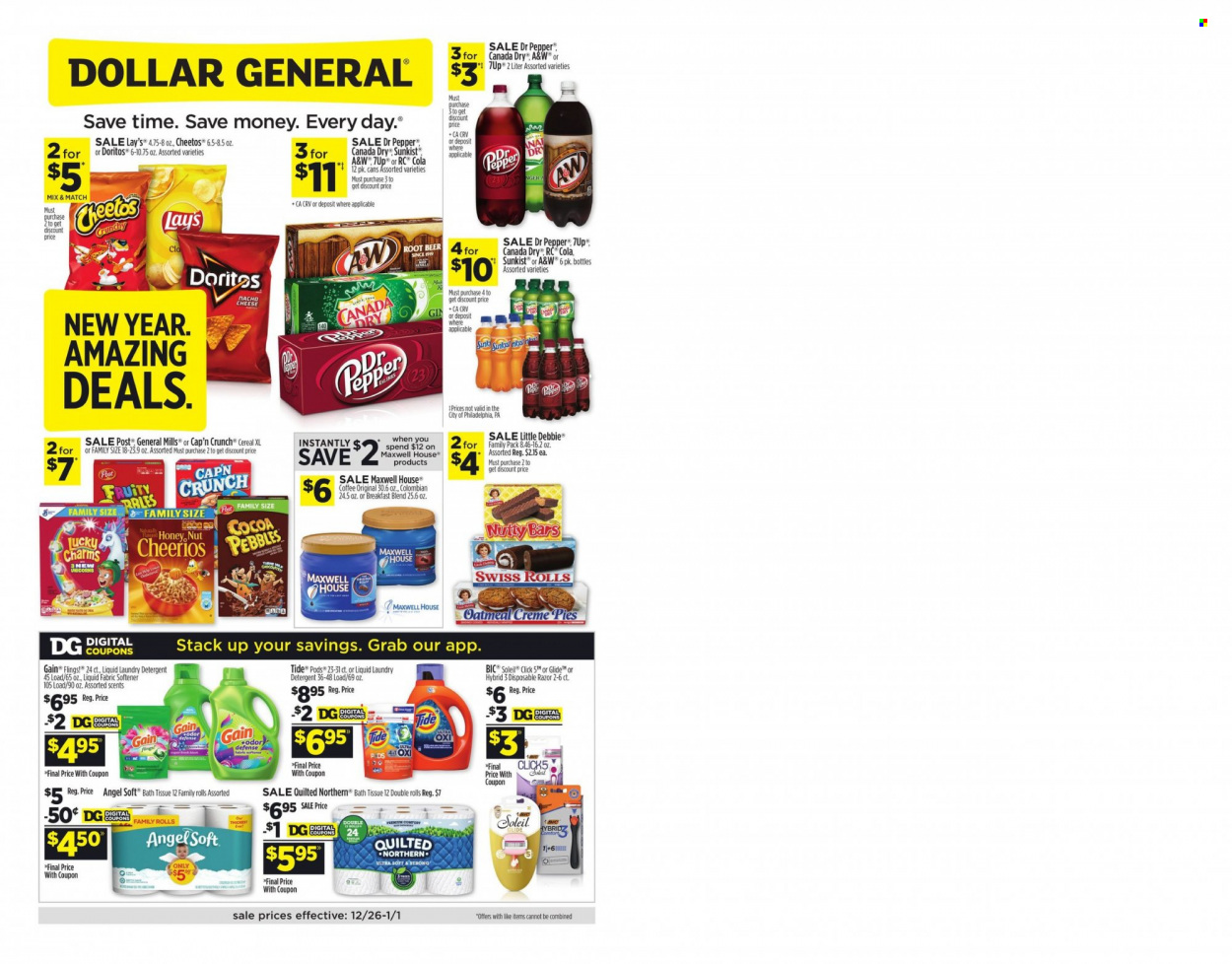 Dollar General ad - 12/26/2021 - 01/01/2022. Page 1
