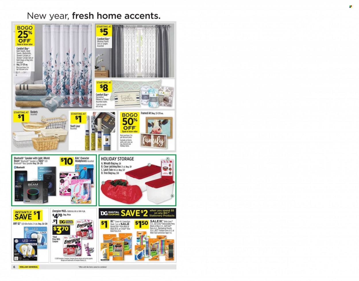 Dollar General ad - 12/26/2021 - 01/01/2022. Page 6
