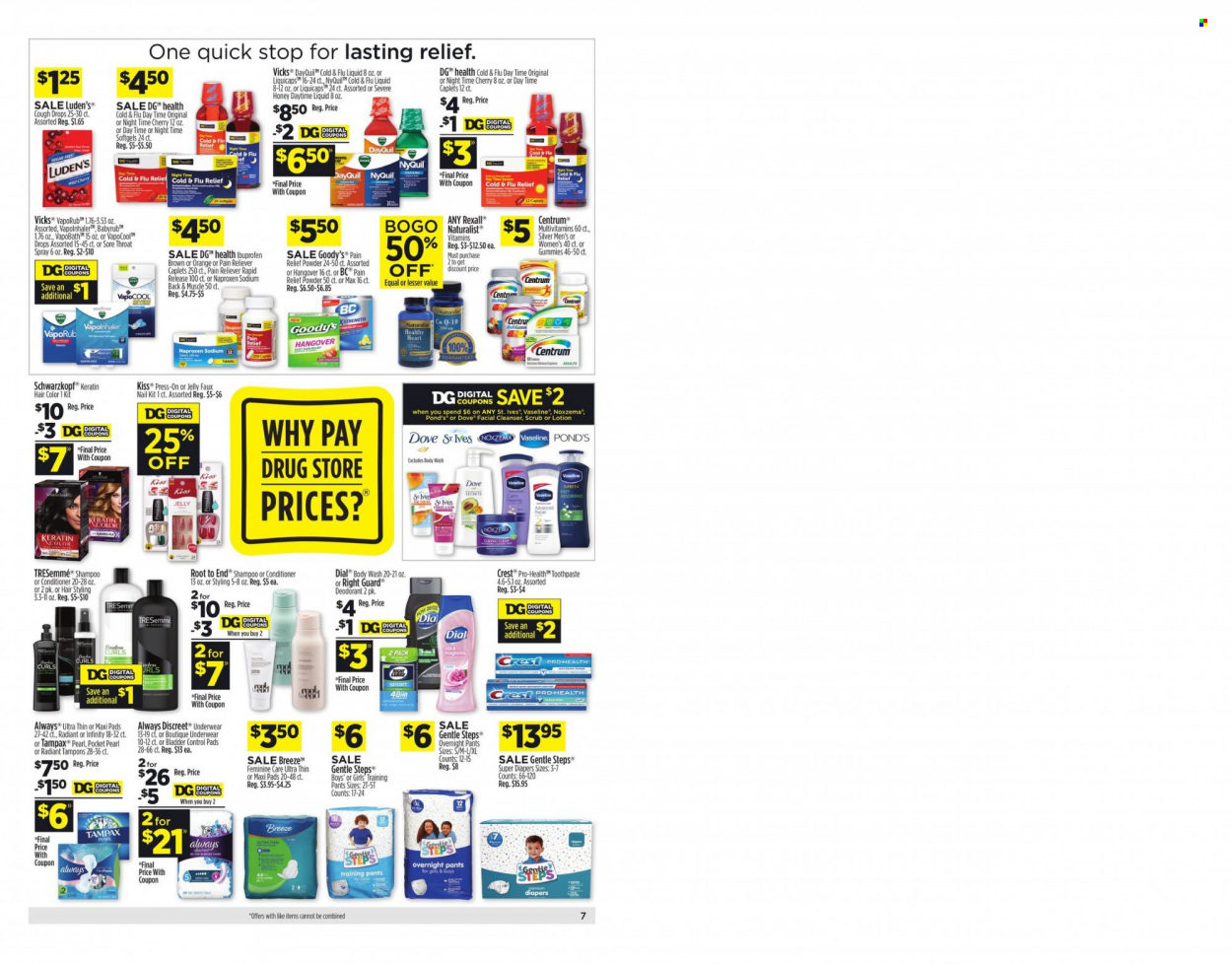 Dollar General ad - 12/26/2021 - 01/01/2022. Page 7