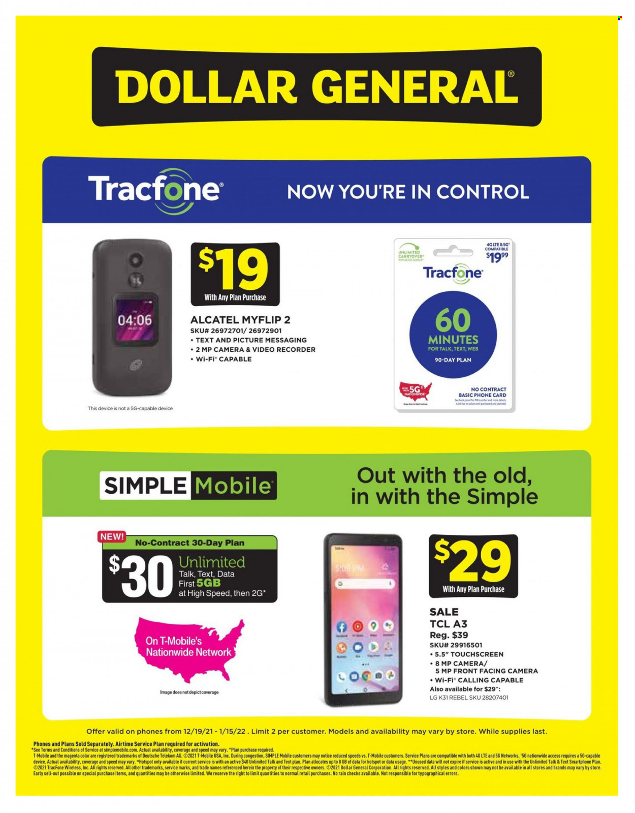 Dollar General ad - 12/26/2021 - 01/01/2022. Page 1