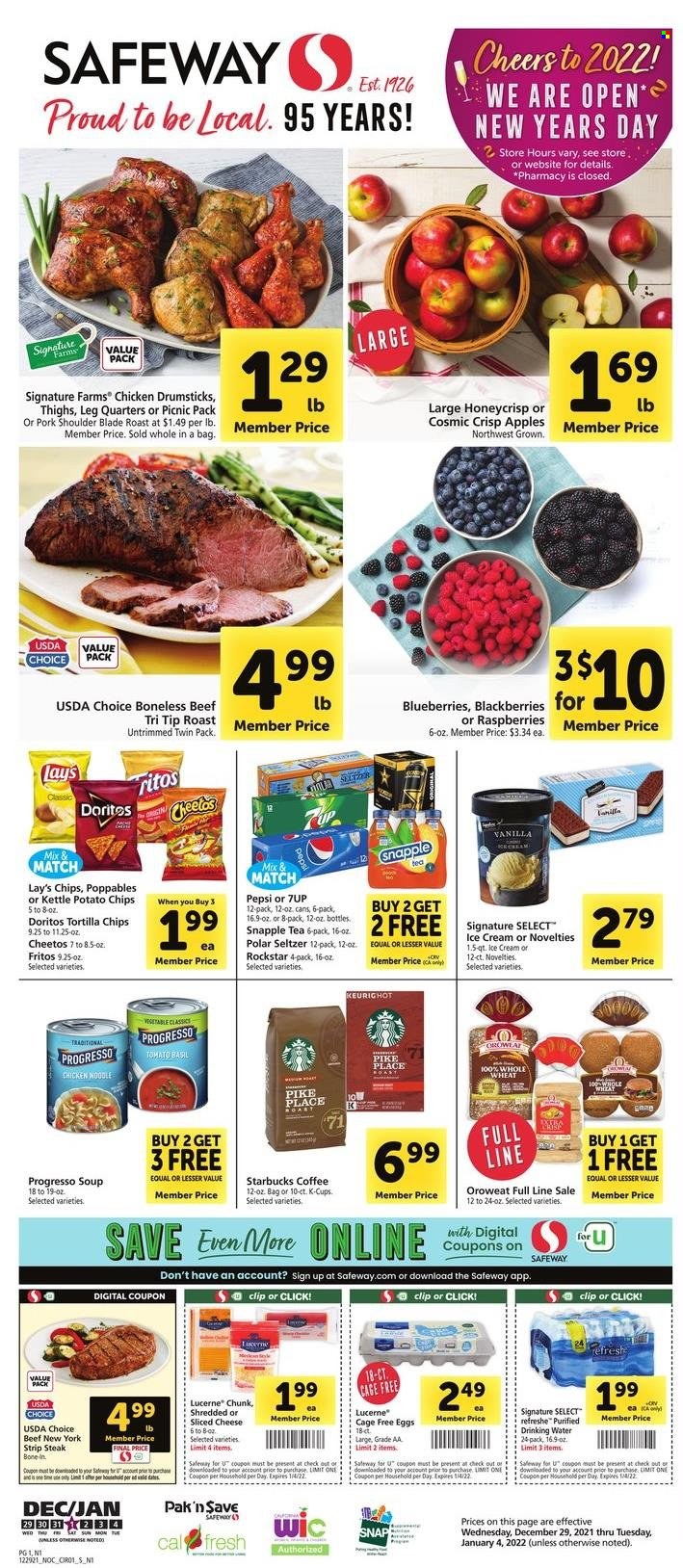 Safeway ad - 12/29/2021 - 01/04/2022. Page 1