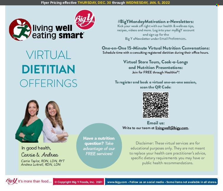 Big Y ad - 12/30/2021 - 01/05/2022. Page 7