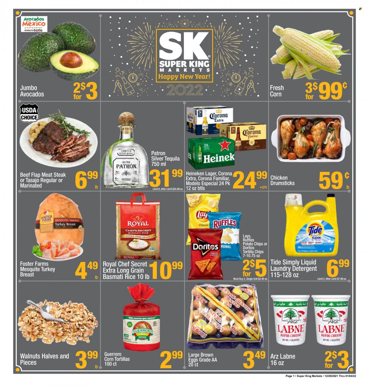 Super King Markets ad - 12/29/2021 - 01/04/2022. Page 1