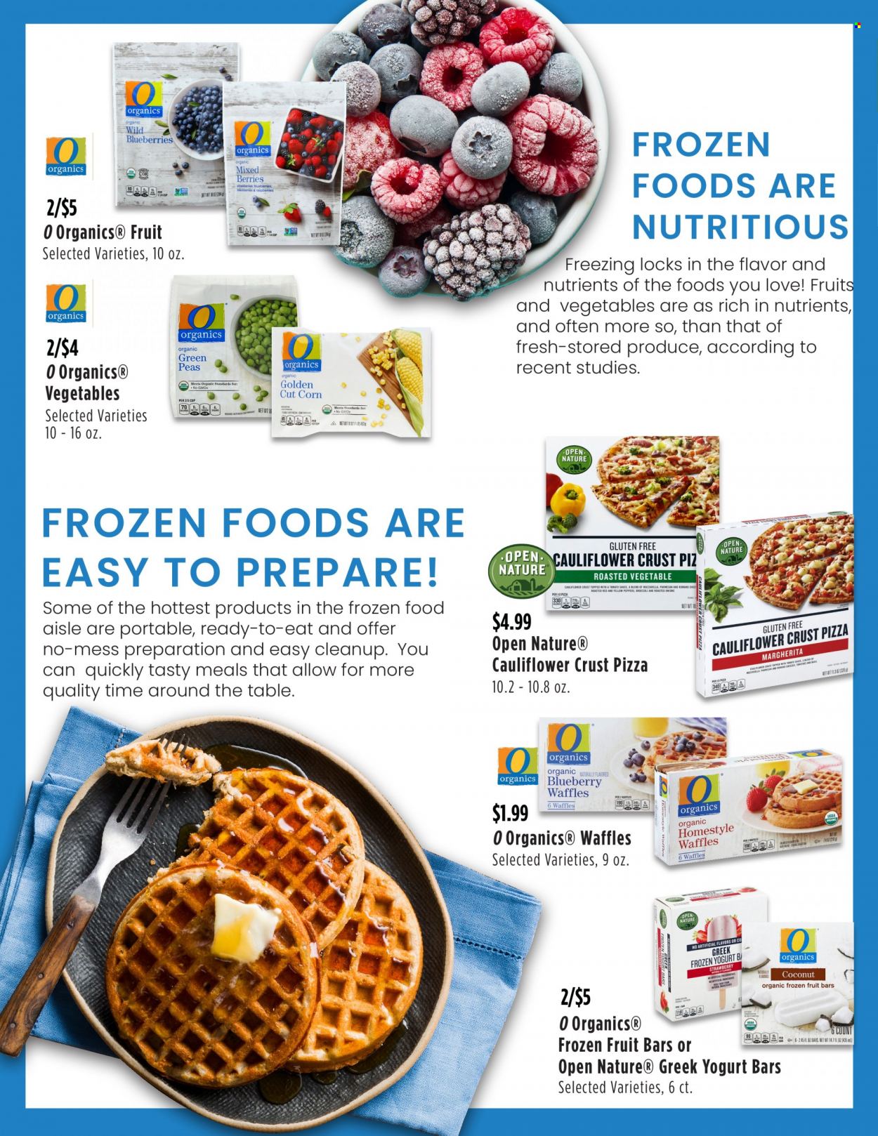 thumbnail - United Supermarkets Flyer - 12/29/2021 - 02/01/2022 - Sales products - waffles, pizza, pasta sauce, sauce, greek yoghurt, ice cream bars, croutons, oatmeal, coconut milk, granola, salad dressing, dressing, maple syrup, syrup, walnuts, apple juice, orange juice, juice, tea bags, coffee pods, Purity. Page 2.