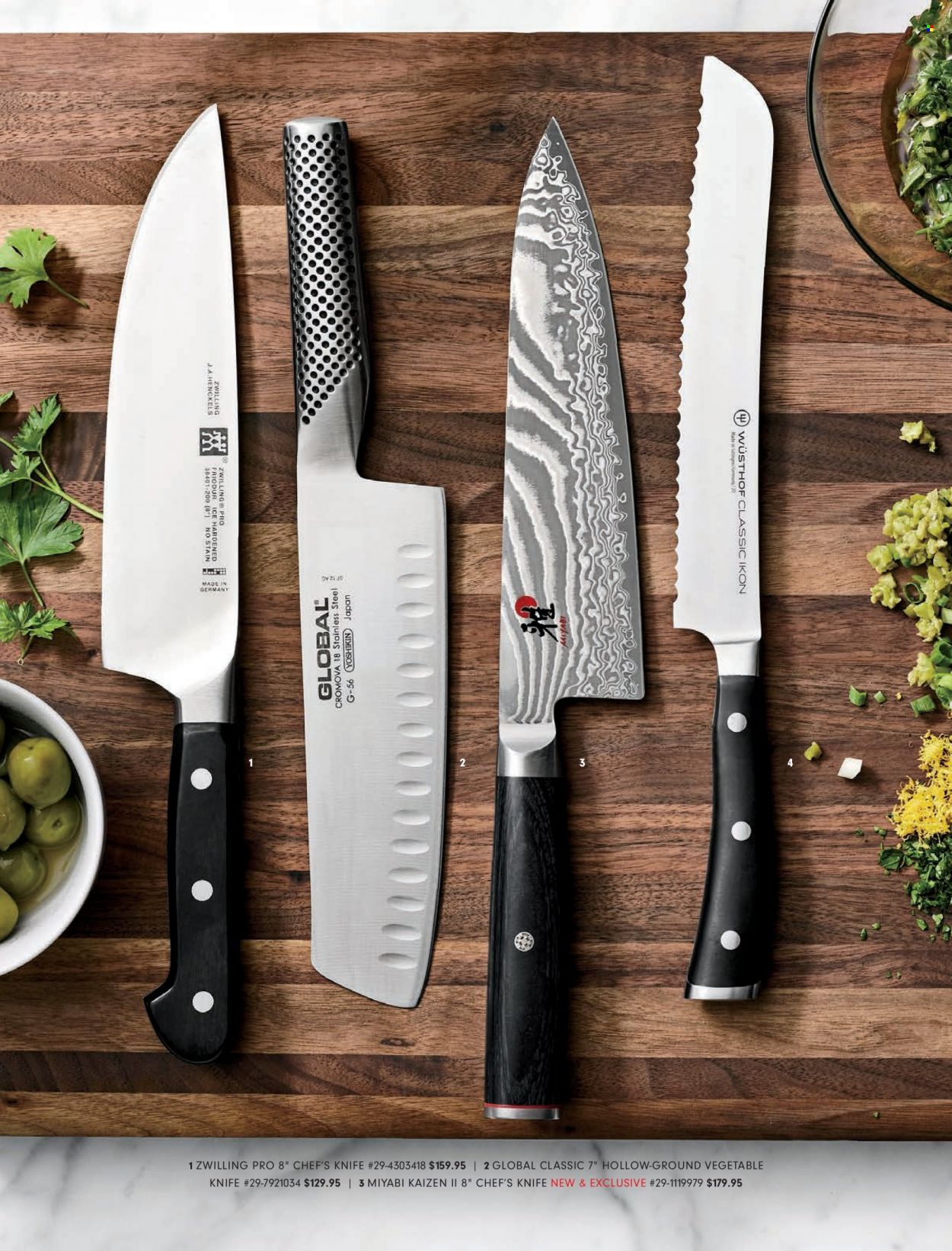 thumbnail - Williams-Sonoma Flyer - 12/29/2021 - 03/25/2022 - Sales products - knife, chef’s knife. Page 12.