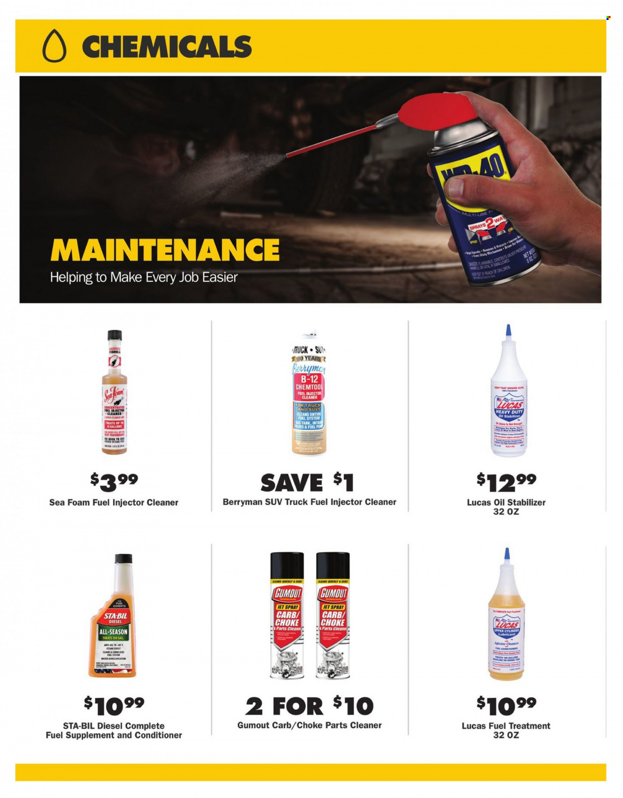 thumbnail - Advance Auto Parts Flyer - 12/30/2021 - 02/16/2022 - Sales products - Lucas, injector cleaner, cleaner, lubricant, fuel supplement, Gumout. Page 7.
