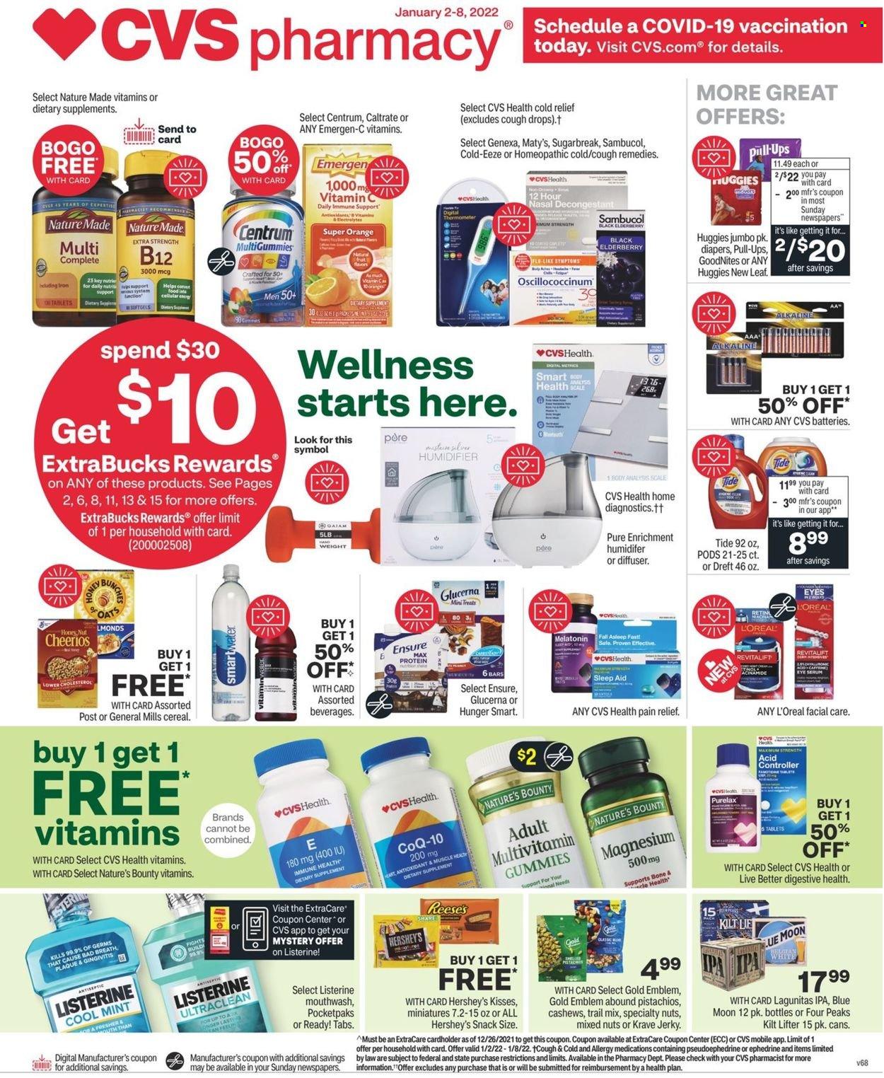 CVS Pharmacy ad - 01/02/2022 - 01/08/2022. Page 1