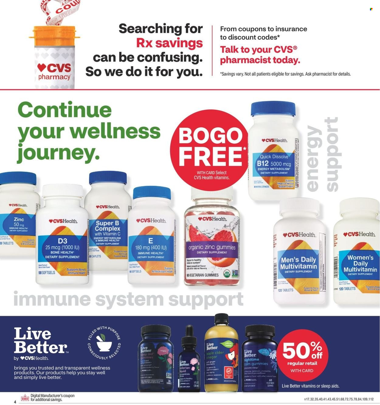 CVS Pharmacy ad - 01/02/2022 - 01/08/2022. Page 4