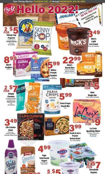 Big Y Flyer - 12/30/2021 - 01/26/2022.