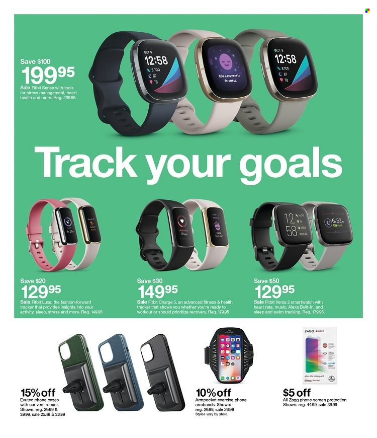 thumbnail - Target Flyer - 01/02/2022 - 01/08/2022 - Sales products - phone, Fitbit, smart watch. Page 14.