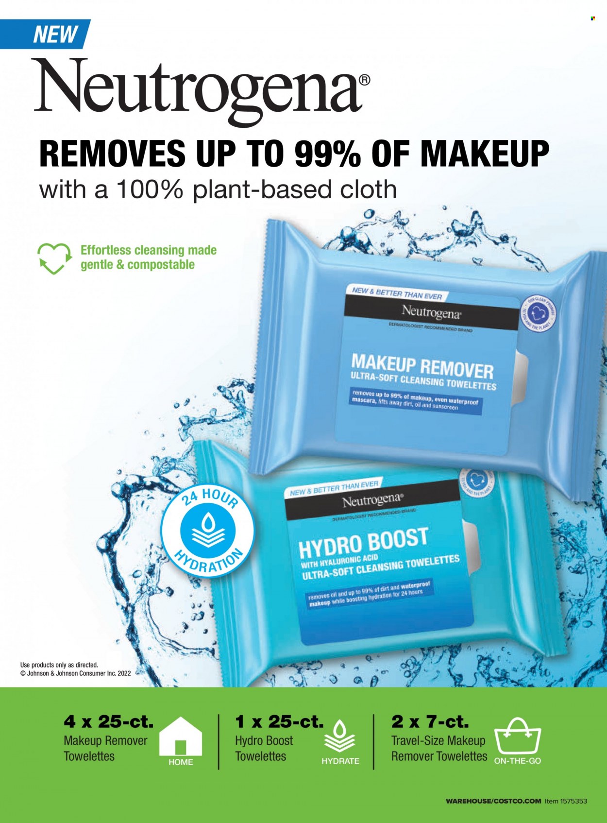 thumbnail - Costco Flyer - 01/01/2022 - 01/31/2022 - Sales products - Boost, Johnson's, Neutrogena, makeup remover, mascara. Page 60.