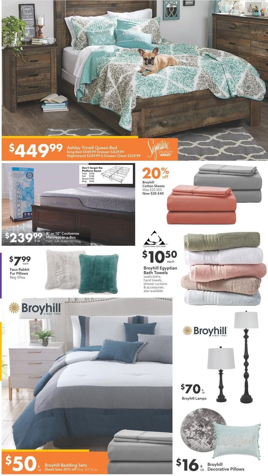 thumbnail - Big Lots Flyer - 01/02/2022 - 01/16/2022 - Sales products - bed, king bed, queen bed, mattress, dresser, nightstand, rabbit, bedding, pillow, curtain, bath towel, towel, hand towel. Page 5.