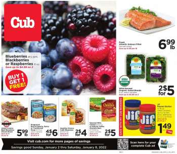 Cub Foods Flyer - 01/02/2022 - 01/08/2022.