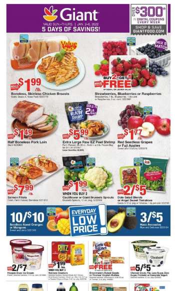 Giant Food Flyer - 01/02/2022 - 01/06/2022.