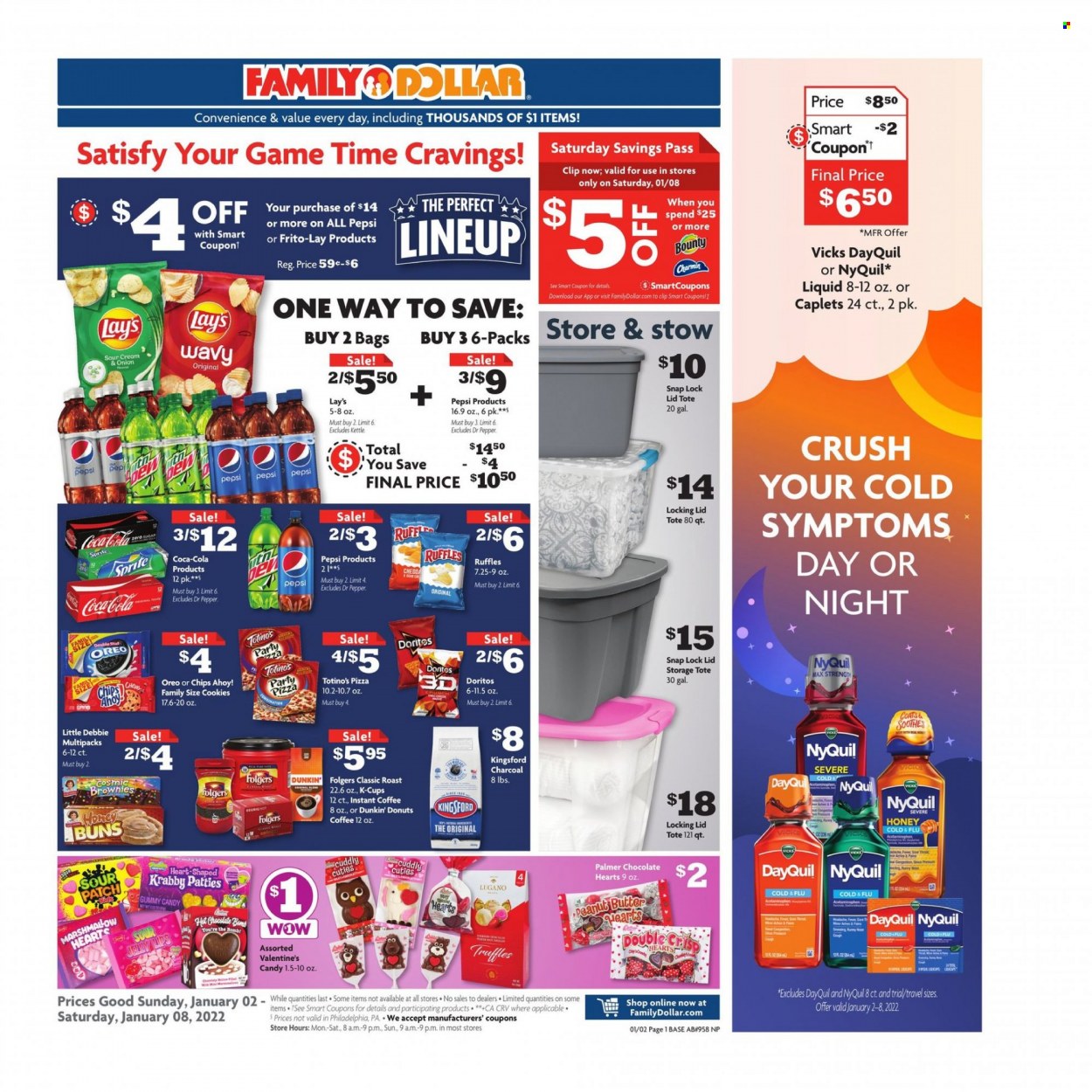 Family Dollar ad - 01/02/2022 - 01/08/2022. Page 1